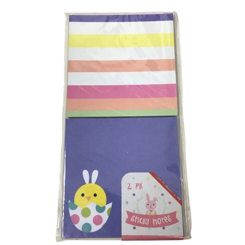 EASTER Stationery List Pad Sticky Notes Macaroon Erasers Gel Pens Washi Tape